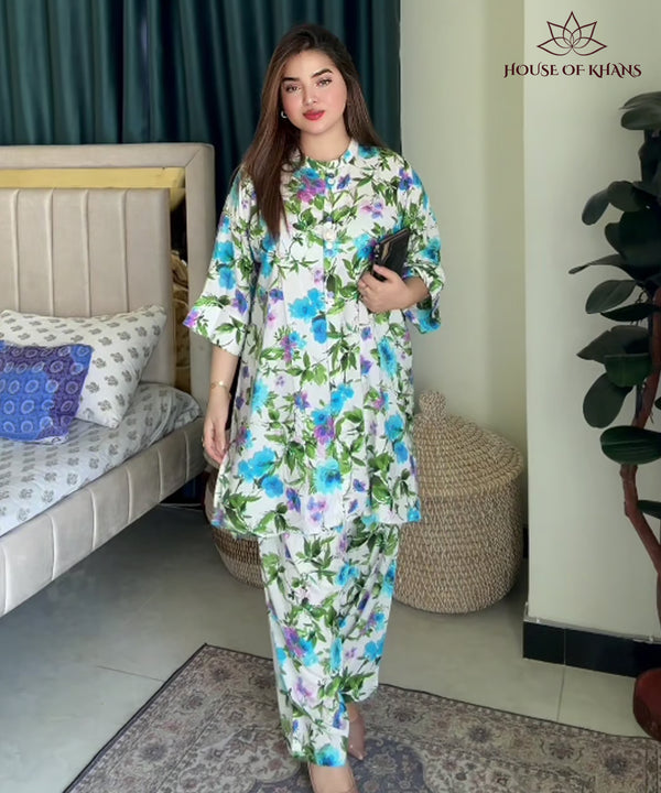 Summer Friendly Co-ords Set-floral print